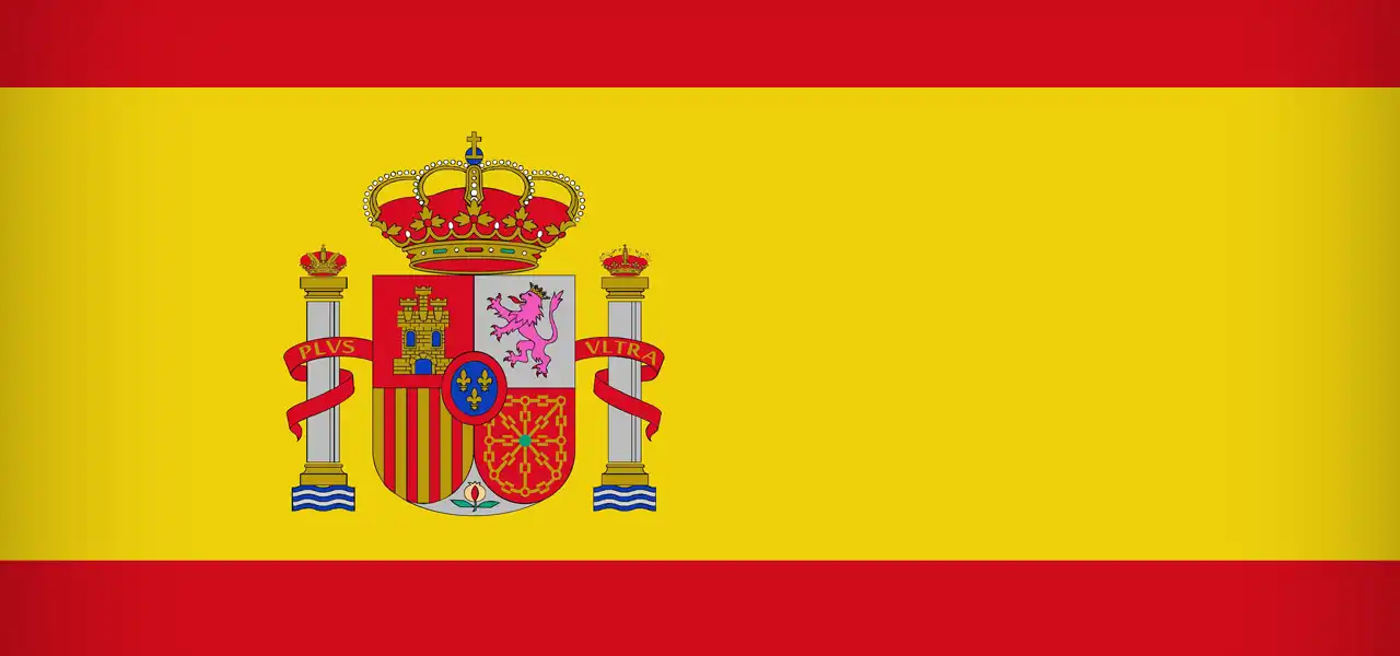 Spanish flag representing language training course for Saber Srl staff aimed at international growth and market expansion
