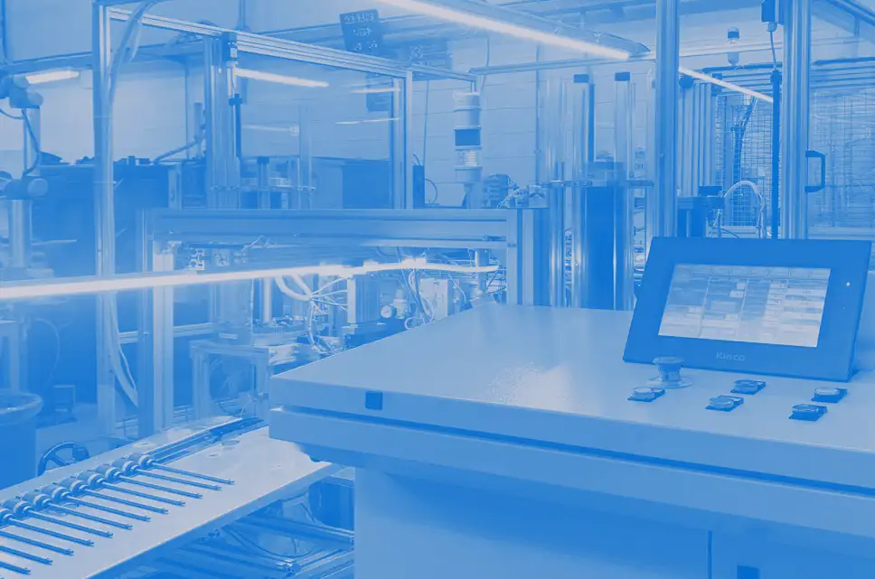 Industrial pump research and quality control laboratory at Saber